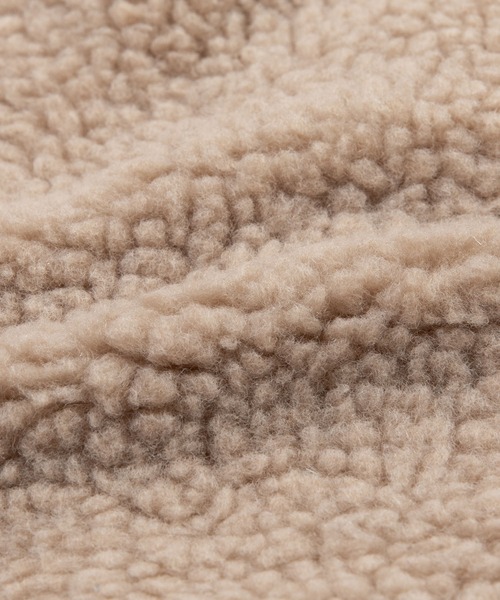 Mark Gonzales(マーク・ゴンザレス)の「MARK GONZALES 別注 フリース ボアジャケット(ブルゾン・メンズ・ベージュ/ブラック/ブラウン/オフホワイト・M/L/XL)」の6枚目の写真