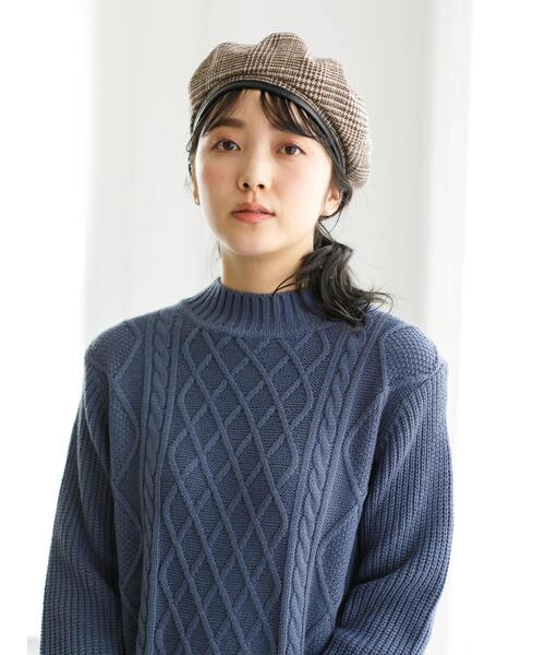 earth music&ecology（アースミュージックアンドエコロジー）の「リバーシブベレー帽 ＊（ハンチング/ベレー帽・レディース・ブラック/ブラウン・FREE）」の8枚目の写真