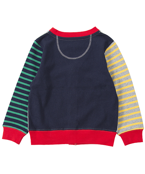 X-girl Stages(エックスガールステージス)の「MULTI COLOR CARDIGAN (4T~7T)(カーディガン/ボレロ・キッズ・アッシュ/ネイビー/レッド・4T/5T/7T/6T)」の9枚目の写真