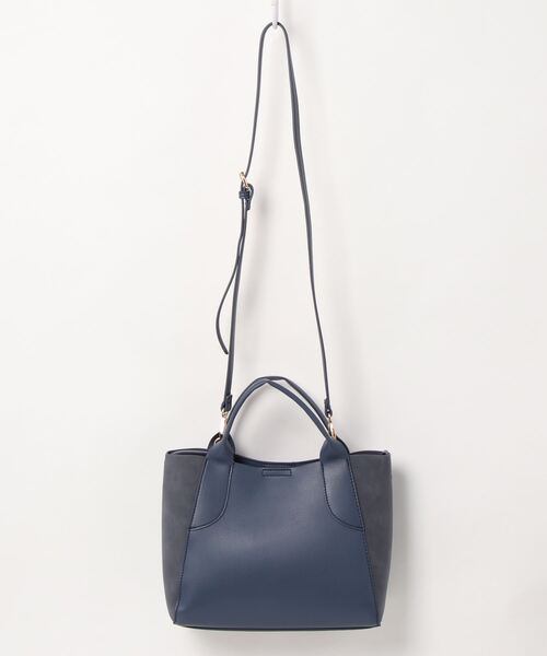 INTERPLANET(インタープラネット)の「配色親子バッグ②(ショルダーバッグ・レディース・ナチュラル/ネイビー/アイボリー・フリー)」の11枚目の写真