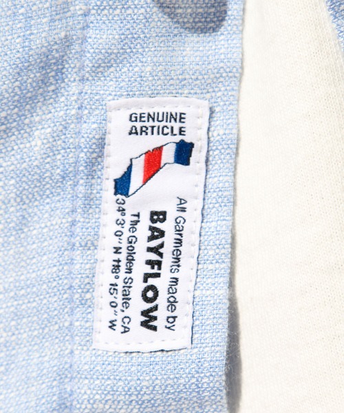 BAYFLOW（ベイフロー）の「リゾートリネンシャツ（シャツ/ブラウス・メンズ・ライトブルー/オフホワイト/イエロー/ブルー/ライトグリーン/ライトブラウン・SMALL/MEDIUM/LARGE）」の19枚目の写真