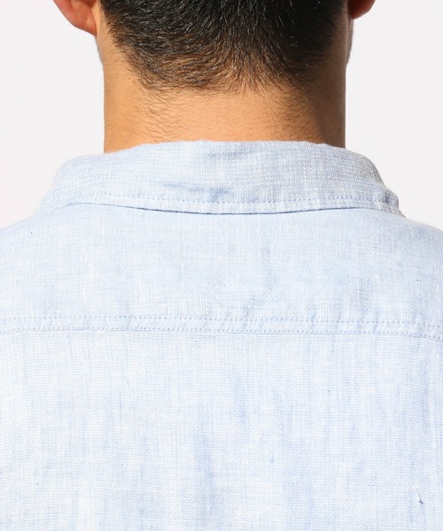 BAYFLOW（ベイフロー）の「リゾートリネンシャツ（シャツ/ブラウス・メンズ・ライトブルー/オフホワイト/イエロー/ブルー/ライトグリーン/ライトブラウン・SMALL/MEDIUM/LARGE）」の21枚目の写真