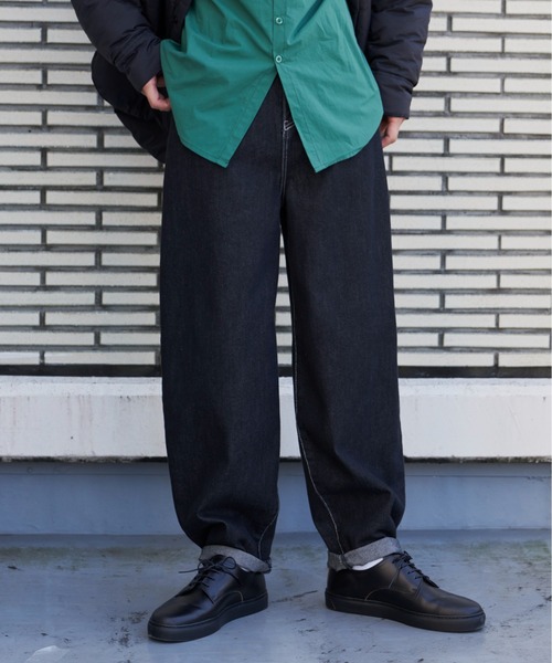 Libra Cue（リブラ キュー）の「【サイズ展開あり】デニムバルーンパンツ（デニムパンツ・レディース・ブラック/ダークブルー/ホワイト・FREE/2）」の16枚目の写真