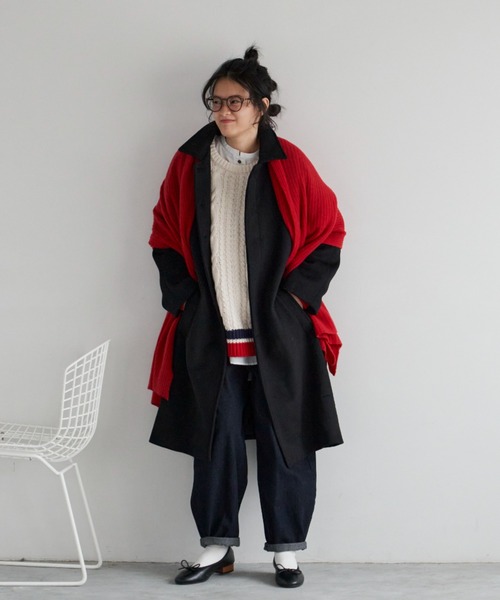 Libra Cue（リブラ キュー）の「【サイズ展開あり】デニムバルーンパンツ（デニムパンツ・レディース・ブラック/ダークブルー/ホワイト・FREE/2）」の19枚目の写真