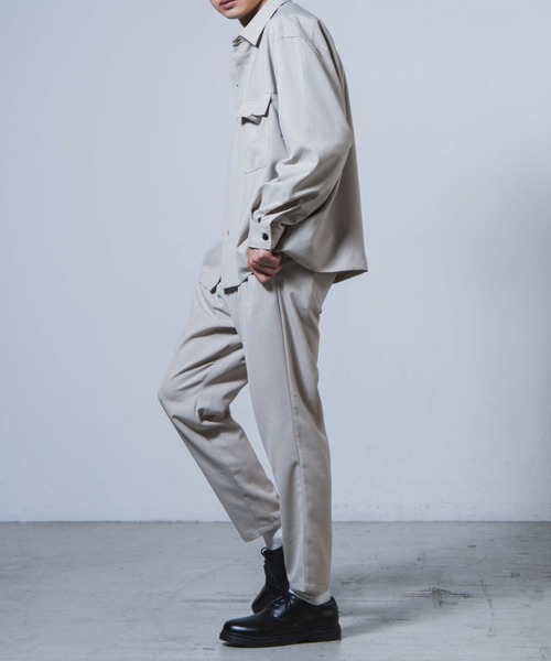 WEGO（ウィゴー）の「WEGO/【セットアップ対応商品】アーバンカラーCPOシャツ（ブルゾン・メンズ・サックスブルー/ベージュ/ラベンダー/ホワイト/ブラック・S/M/L）」の15枚目の写真