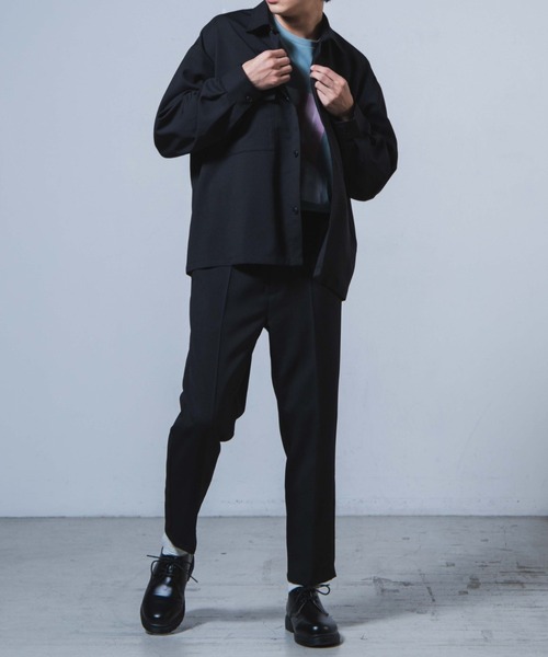 WEGO（ウィゴー）の「WEGO/【セットアップ対応商品】アーバンカラーCPOシャツ（ブルゾン・メンズ・サックスブルー/ベージュ/ラベンダー/ホワイト/ブラック・S/M/L）」の12枚目の写真