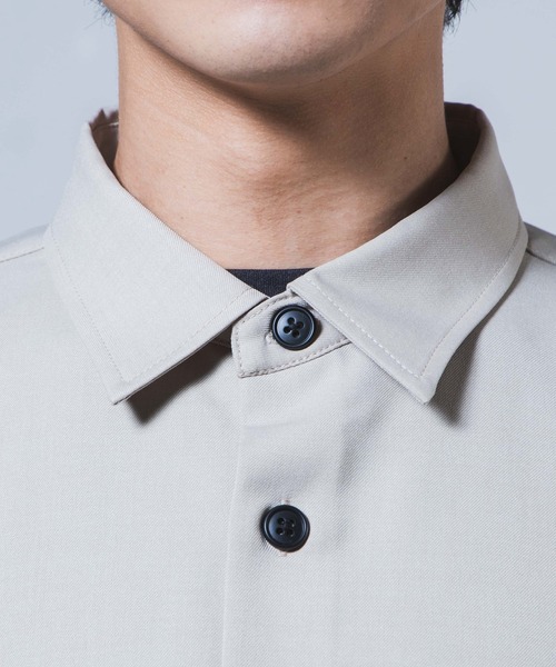 WEGO（ウィゴー）の「WEGO/【セットアップ対応商品】アーバンカラーCPOシャツ（ブルゾン・メンズ・サックスブルー/ベージュ/ラベンダー/ホワイト/ブラック・S/M/L）」の20枚目の写真