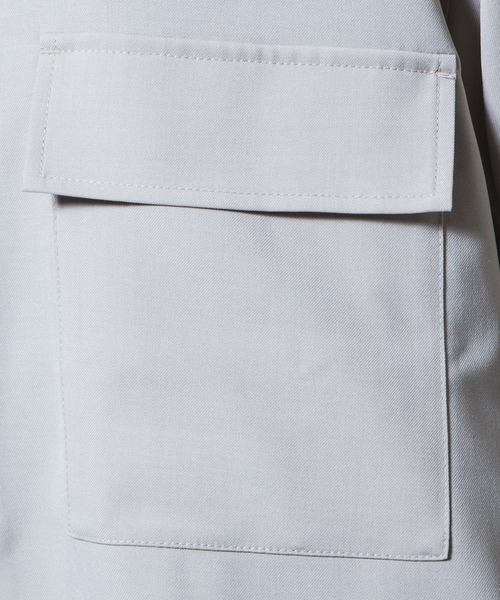 WEGO（ウィゴー）の「WEGO/【セットアップ対応商品】アーバンカラーCPOシャツ（ブルゾン・メンズ・サックスブルー/ベージュ/ラベンダー/ホワイト/ブラック・S/M/L）」の17枚目の写真