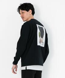 coen | USAコットンアートプリントロングスリーブTシャツ#(Tシャツ/カットソー)