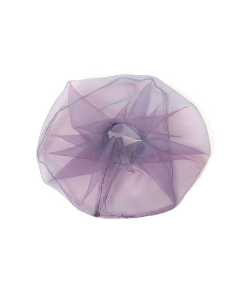 Ray BEAMS（レイビームス）の「Ray BEAMS / オーガンジー シュシュ②（シュシュ・レディース・パープル/ブラウン/ミント/ブラック・ONE SIZE）」の4枚目の写真