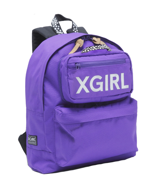 X-girl（エックスガール）の「【Soup5月号掲載】STAR TAPE BACKPACK（バックパック/リュック・レディース・ホワイト/ブラック/パープル/ネイビー・ONE SIZE）」の4枚目の写真