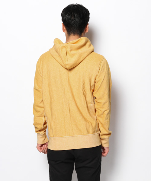 Champion（チャンピオン）の「Champion C3-E137 チャンピオン リバースウィーブ ジップパーカー（パーカー・メンズ・イエロー/レッド/ブラック/グレー/ネイビー・X-LARGE/LARGE/MEDIUM）」の8枚目の写真