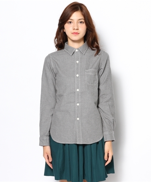 Kastane（カスタネ）の「【Kastane】無地シャツ（シャツ/ブラウス・レディース・グレー・FREE）」の2枚目の写真