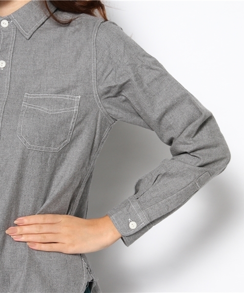 Kastane（カスタネ）の「【Kastane】無地シャツ（シャツ/ブラウス・レディース・グレー・FREE）」の6枚目の写真