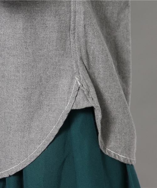 Kastane（カスタネ）の「【Kastane】無地シャツ（シャツ/ブラウス・レディース・グレー・FREE）」の7枚目の写真