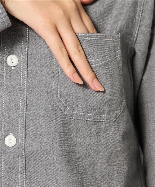 Kastane（カスタネ）の「【Kastane】無地シャツ（シャツ/ブラウス・レディース・グレー・FREE）」の8枚目の写真