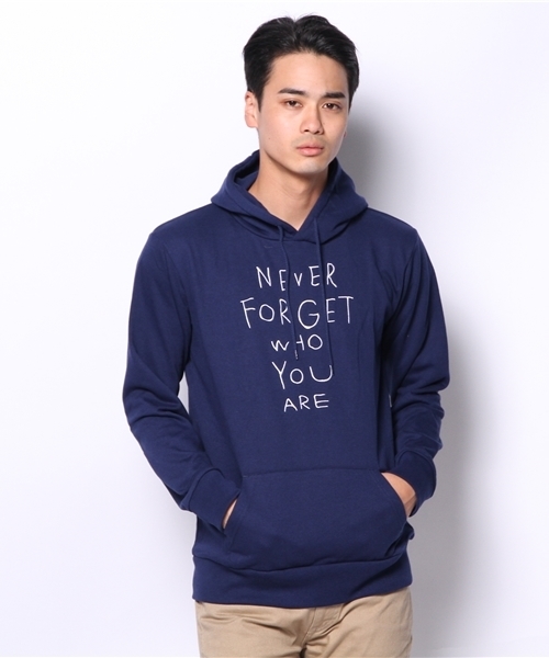 WEGO(ウィゴー)の「WEGO/刺繍レタードプルパーカー(パーカー・メンズ・杢グレー/ネイビー・MEDIUM/LARGE)」の13枚目の写真