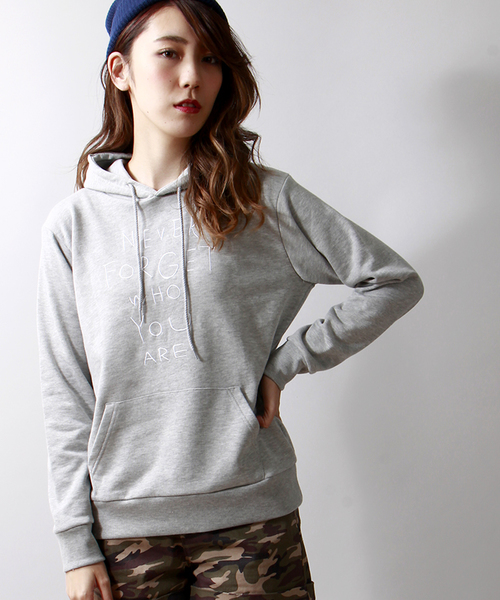 WEGO(ウィゴー)の「WEGO/刺繍レタードプルパーカー(パーカー・メンズ・杢グレー/ネイビー・MEDIUM/LARGE)」の11枚目の写真