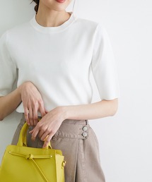 ROPE' PICNIC | 【UVカット・接触冷感】ハーフスリーブニットプルオーバー(ニット/セーター)