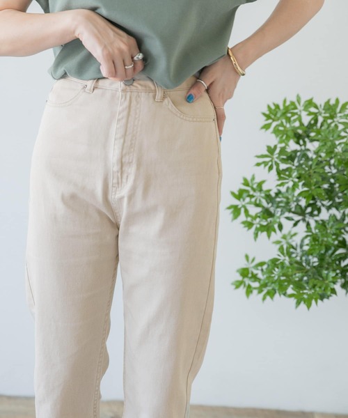 ITEMS URBANRESEARCH（アイテムズ アーバンリサーチ）の「カツラギストレートパンツ（その他パンツ・レディース・ベージュ/ダークブラウン/アイボリー・SMALL/MEDIUM）」の9枚目の写真