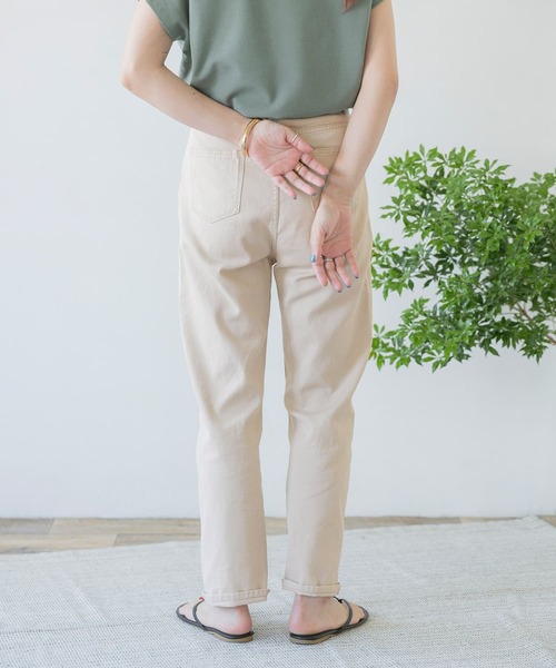 ITEMS URBANRESEARCH（アイテムズ アーバンリサーチ）の「カツラギストレートパンツ（その他パンツ・レディース・ベージュ/ダークブラウン/アイボリー・SMALL/MEDIUM）」の12枚目の写真