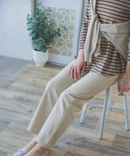 ITEMS URBANRESEARCH（アイテムズ アーバンリサーチ）の「カツラギストレートパンツ（その他パンツ・レディース・ベージュ/ダークブラウン/アイボリー・SMALL/MEDIUM）」の16枚目の写真