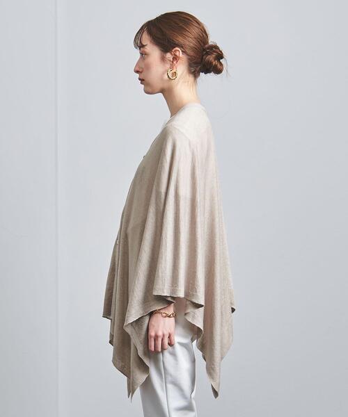 UNITED ARROWS(ユナイテッドアローズ)の「UBC LINEN マルチウェイ カーディガン†◆(カーディガン/ボレロ・レディース・ケリー/ネイビー/ベージュ・FREE)」の12枚目の写真