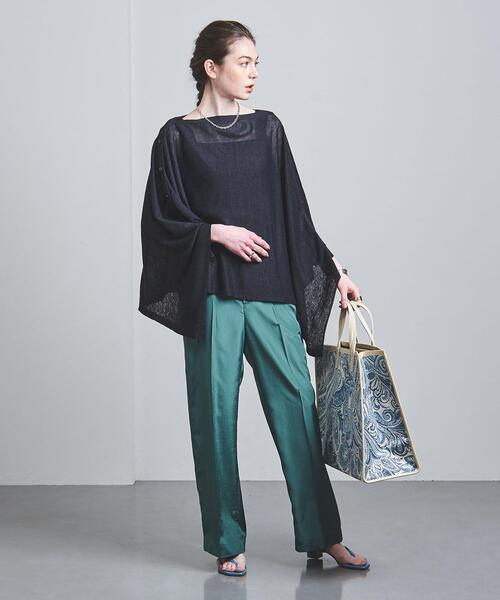 UNITED ARROWS(ユナイテッドアローズ)の「UBC LINEN マルチウェイ カーディガン†◆(カーディガン/ボレロ・レディース・ケリー/ネイビー/ベージュ・FREE)」の9枚目の写真