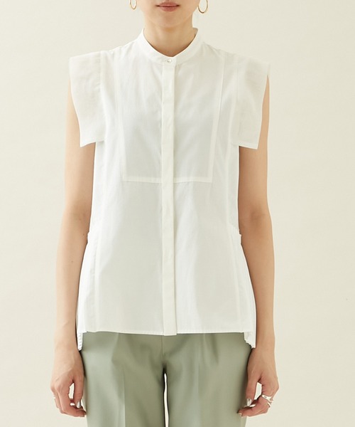 city（シティ）の「【CITY】パネルクロスボトムプリーツブラウス（シャツ/ブラウス・レディース・ホワイト/ブラック・FREE）」の19枚目の写真