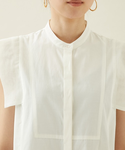 city（シティ）の「【CITY】パネルクロスボトムプリーツブラウス（シャツ/ブラウス・レディース・ホワイト/ブラック・FREE）」の17枚目の写真