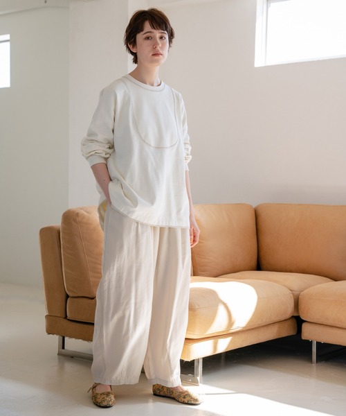 niko and...(ニコアンド)の「ボザム切り替えスラブプルオーバー(Tシャツ/カットソー・レディース・ブラック/パープル/アイボリー・LARGE/MEDIUM)」の9枚目の写真