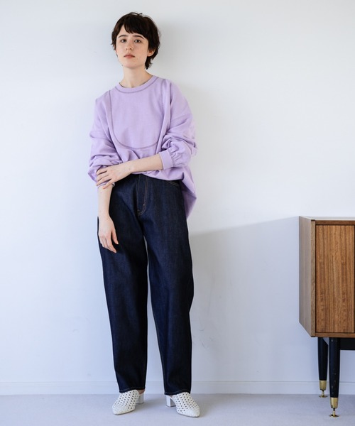 niko and...(ニコアンド)の「ボザム切り替えスラブプルオーバー(Tシャツ/カットソー・レディース・ブラック/パープル/アイボリー・LARGE/MEDIUM)」の10枚目の写真