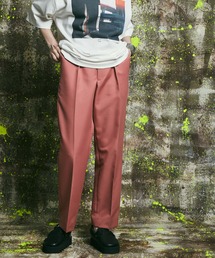 《ユニセックスアイテム》マルチファブリック1タックスタプレストレートパンツ 【MAISON SPECIAL/メゾンスペシャル】