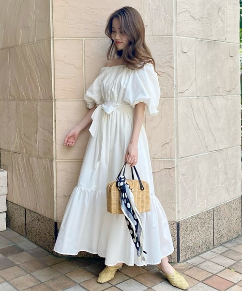 ワンピース ドレス Royal ワンピースパフスリーブティアードワンピース ワンピース Royal Party ロイヤルパーティー のファッション