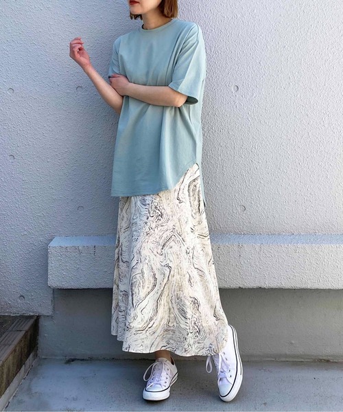 PICCIN(ピッチン)の「マーブル柄スカート(スカート・レディース・オフホワイト/ピンク・M)」の16枚目の写真