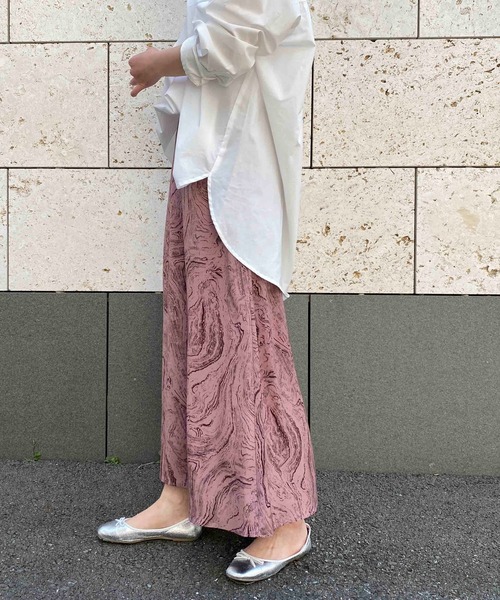 PICCIN(ピッチン)の「マーブル柄スカート(スカート・レディース・オフホワイト/ピンク・M)」の14枚目の写真