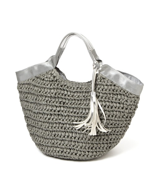 LAKOLE（ラコレ）の「ペーパータッセルトートバッグ / 930391（かごバッグ・レディース・グレー/ブラウン/ナチュラル・FREE）」の15枚目の写真