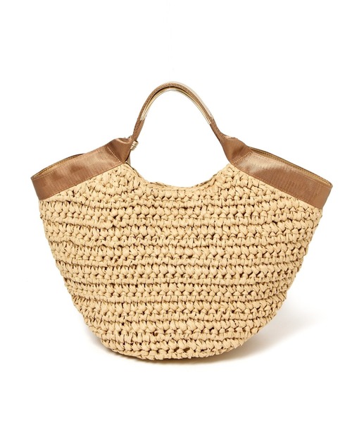 LAKOLE（ラコレ）の「ペーパータッセルトートバッグ / 930391（かごバッグ・レディース・グレー/ブラウン/ナチュラル・FREE）」の6枚目の写真