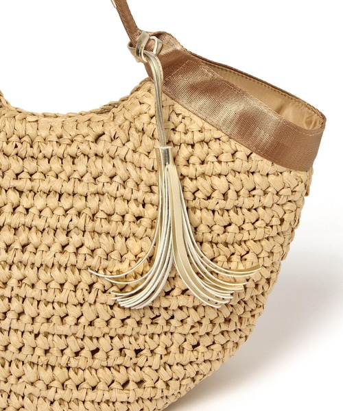 LAKOLE（ラコレ）の「ペーパータッセルトートバッグ / 930391（かごバッグ・レディース・グレー/ブラウン/ナチュラル・FREE）」の13枚目の写真