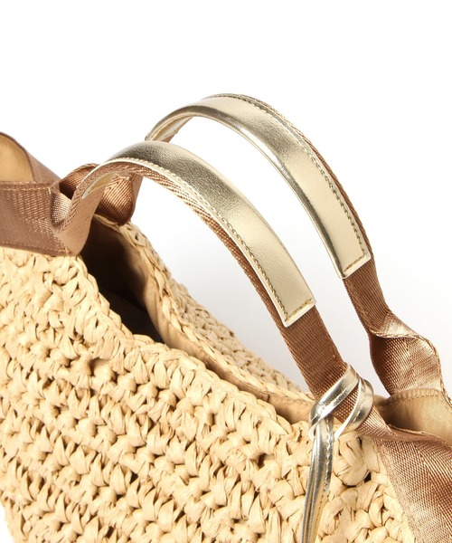 LAKOLE（ラコレ）の「ペーパータッセルトートバッグ / 930391（かごバッグ・レディース・グレー/ブラウン/ナチュラル・FREE）」の20枚目の写真