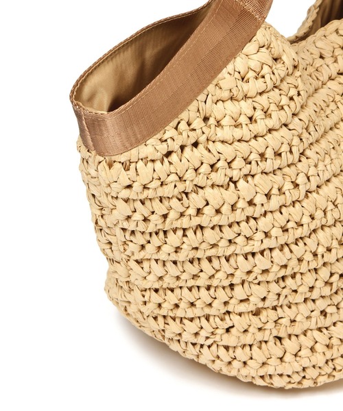 LAKOLE（ラコレ）の「ペーパータッセルトートバッグ / 930391（かごバッグ・レディース・グレー/ブラウン/ナチュラル・FREE）」の5枚目の写真