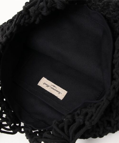 Samansa Mos2(サマンサ モスモス)の「マクラメトート(トートバッグ・レディース・ブラック/キナリ・フリ-)」の4枚目の写真