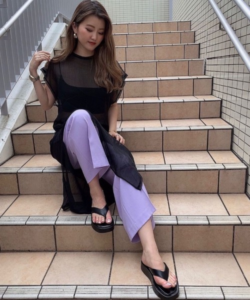 REZOY（リゾイ）の「【REZOY】フラットトングサンダル（サンダル・レディース・ホワイト/アッシュグレー/ブラック/マスタード・LL/S/M/L）」の13枚目の写真