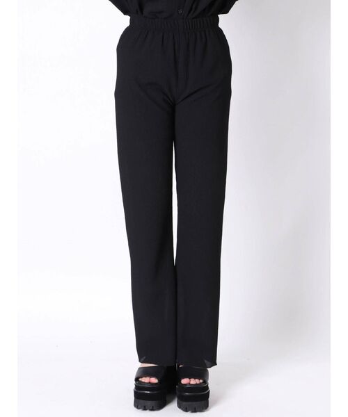 EMODA（エモダ）の「シャーリングフレアパンツ（その他パンツ・レディース・ブラック/その他/ベージュ/ブルー・FREE）」の6枚目の写真