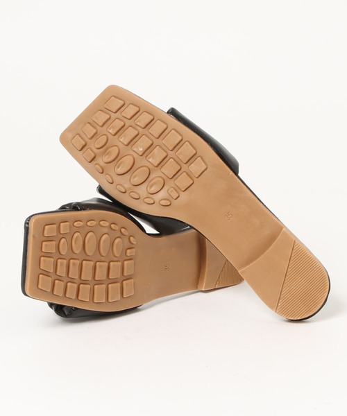 LAC-VERT（ラック・ヴェール）の「ギャザーフラットサンダル（サンダル・レディース・ブラック/イエロー/アイボリー/ミント・S/M/L）」の20枚目の写真