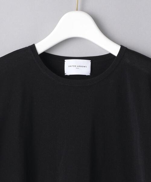 UNITED ARROWS（ユナイテッドアローズ）の「UWCC レース コンビ ショートスリーブニット◆（ニット/セーター・レディース・ブラック/オフホワイト・FREE）」の16枚目の写真