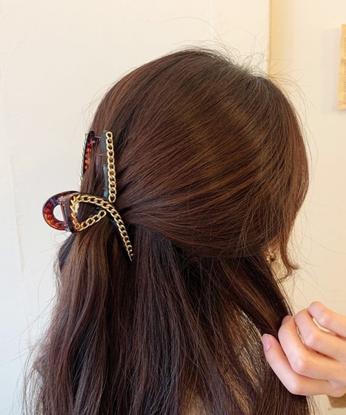 WESTSEA（ウエストシー）の「バンス ヘアクリップ セット リボン ロング クリア 2個セット 韓国デザイン（バレッタ/ヘアクリップ・レディース・その他/その他2/その他1・FREE）」の7枚目の写真