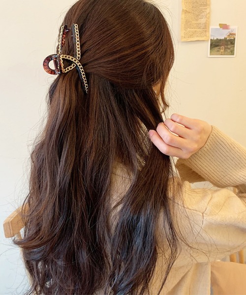 WESTSEA（ウエストシー）の「バンス ヘアクリップ セット リボン ロング クリア 2個セット 韓国デザイン（バレッタ/ヘアクリップ・レディース・その他/その他2/その他1・FREE）」の8枚目の写真