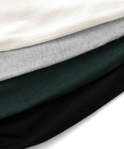 URBAN RESEARCH DOORS WOMENS（アーバンリサーチ ドアーズ ウィメンズ）の「DOORS コットンクルーネックプルオーバー（ニット/セーター・レディース・アイボリー/グレー/グリーン/ブラック・ONE）」の8枚目の写真