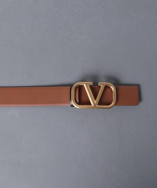 VALENTINO VLOGO リバーシブル ベルト 40MM Vロゴ シグネチャー シャイニーカーフスキン リバーシブルベルト